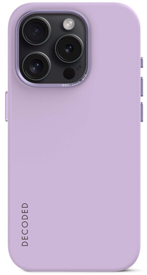 Decoded siliconen MagSafe iPhone 15 Pro hoesje lavender