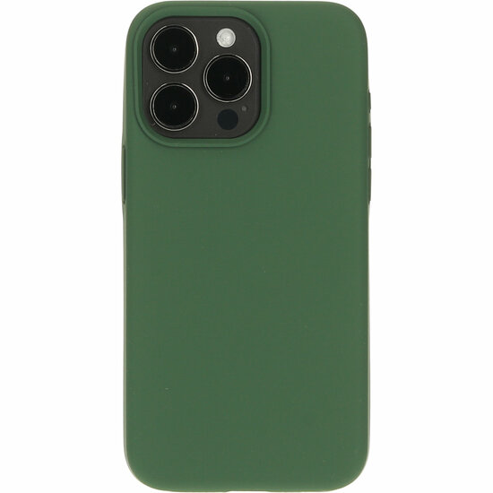 Mobiparts Silicone iPhone 15 Pro hoesje groen
