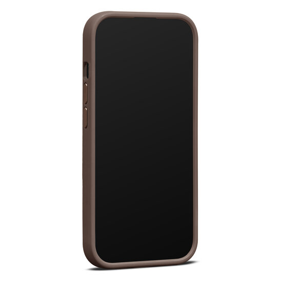 Woolnut leren MagSafe iPhone 15 Plus hoesje cognac