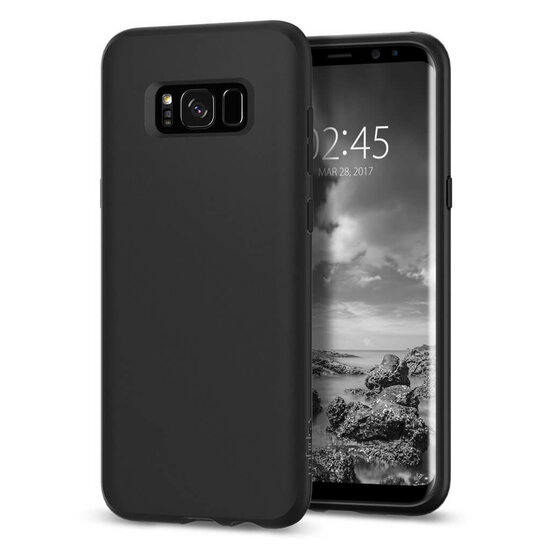 Spigen Liquid Crystal Galaxy S8 Plus hoes Zwart