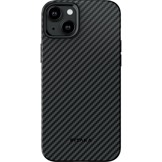 Pitaka MagEZ 4 MagSafe iPhone 15 hoesje 1500D zwart
