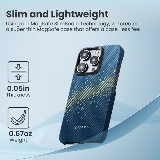 Pitaka MagEZ 4 MagSafe iPhone 15 Pro hoesje Galaxy