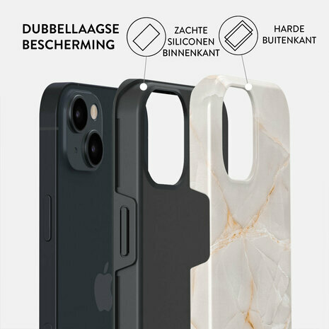 Burga Tough iPhone 14 hoesje Vanilla Sand