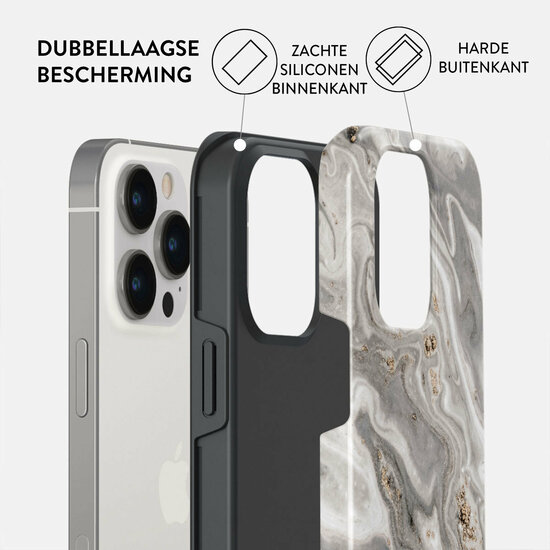 Burga Tough iPhone 15 Pro hoesje snowstorm