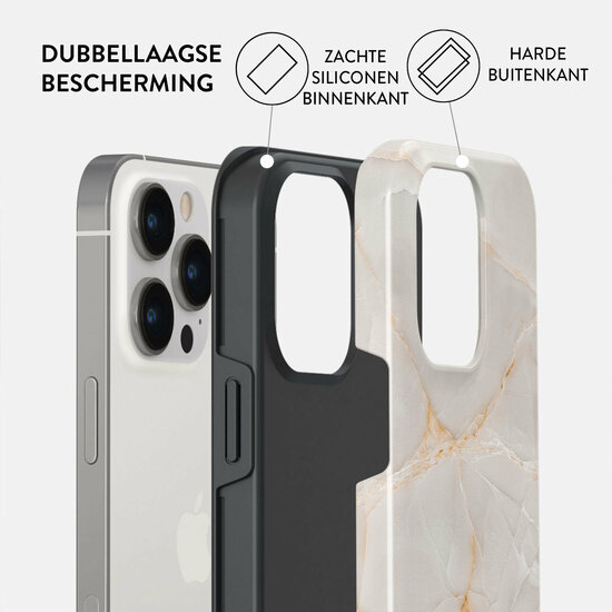 Burga Tough iPhone 15 Pro hoesje vanilla sand