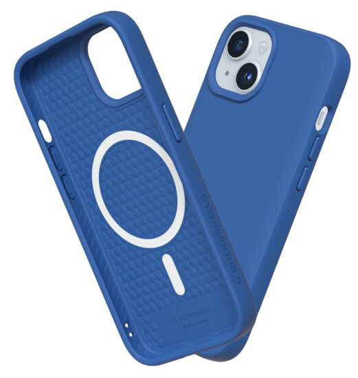 RhinoShield SolidSuit MagSafe iPhone 15 hoesje cobalt