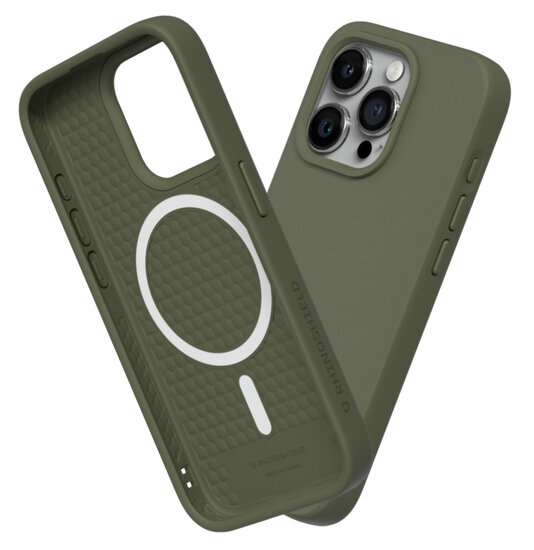 RhinoShield SolidSuit iPhone 15 Pro hoesje seaweed