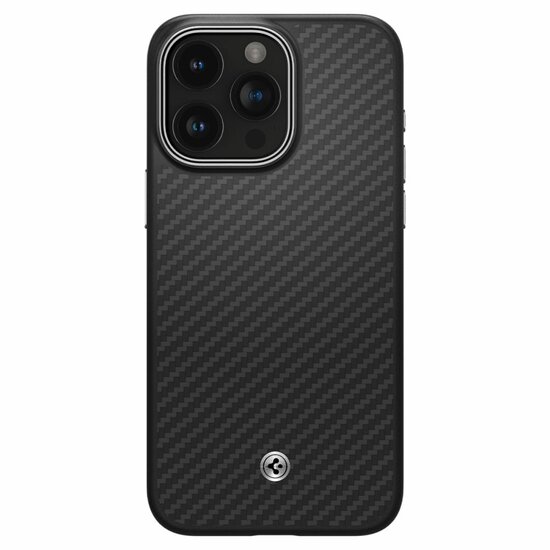 Spigen Enzo Aramid iPhone 15 Pro hoesje zwart