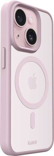 LAUT Huex Protect iPhone 15 hoesje roze