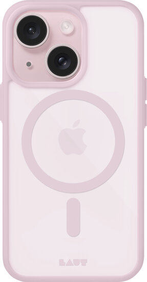 LAUT Huex Protect iPhone 15 hoesje roze