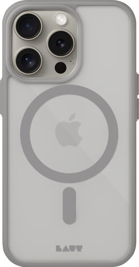 LAUT Huex Protect iPhone 15 Pro hoesje grijs