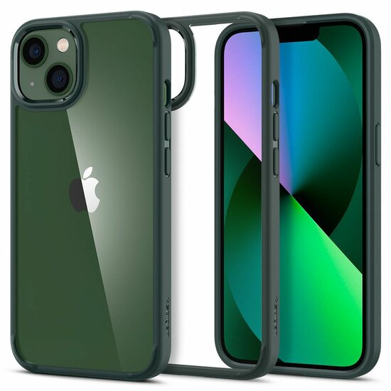 Spigen Ultra Hybrid iPhone 13 hoesje groen