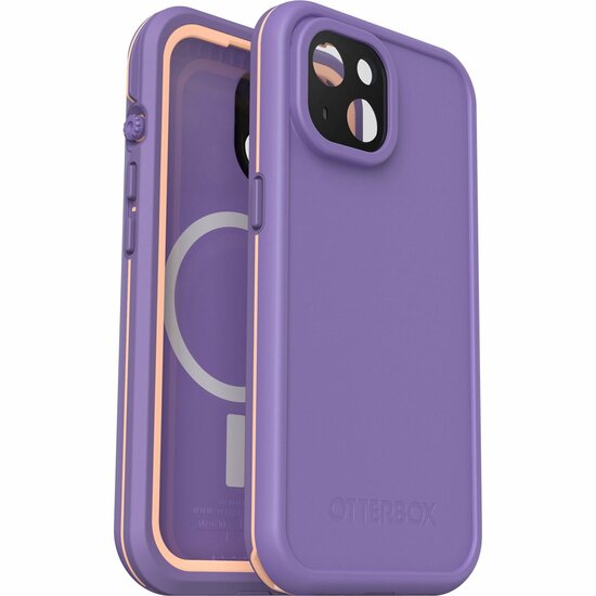 Otterbox Fre iPhone 15 waterdicht hoesje paars