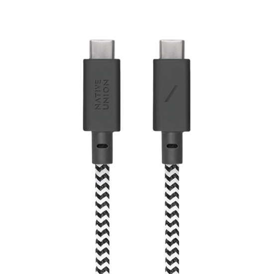 Native Union Anchor 240 watt USB-C naar USB-C 3 meter kabel zebra