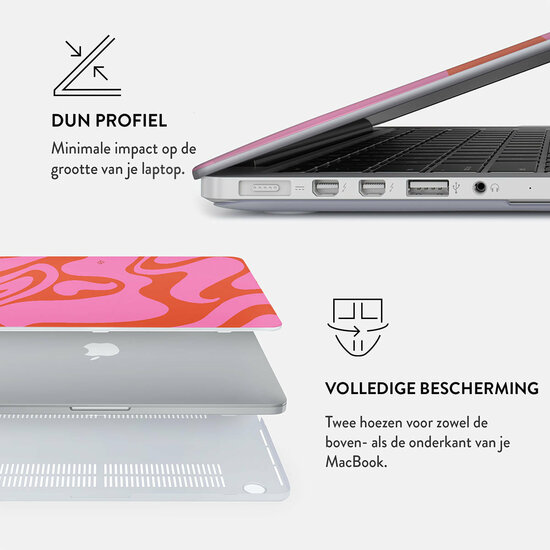 Burga MacBook Air 13,6 inch hardshell ride the wave