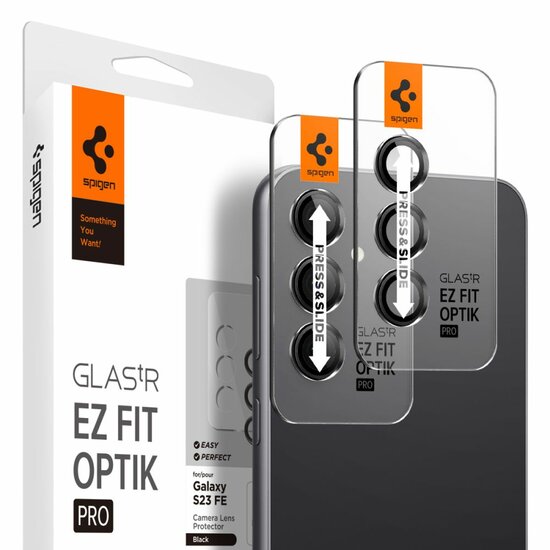 Spigen Optik.TR EZ Fit Galaxy S23 FE cameralensbeschermer 2 pack