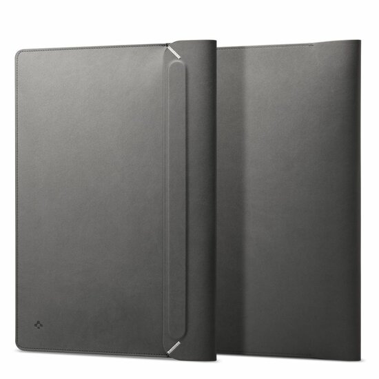 Spigen Valentinus MacBook 13 / 14 inch sleeve grijs