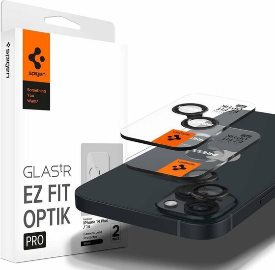 Spigen Optik EZ Fit iPhone 15 / iPhone 15 Plus camera beschermer 2 pack