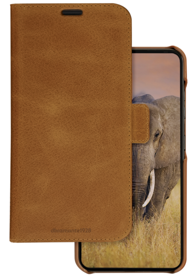 dbramante1928 leren Lynge Galaxy S24 2 in 1 wallet hoesje tan