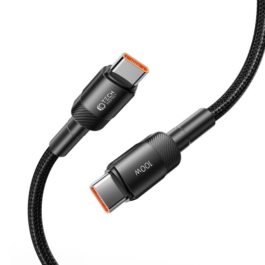 TechProtection EVO USB-C naar USB-C&nbsp;kabel 100 watt 25 centimeter