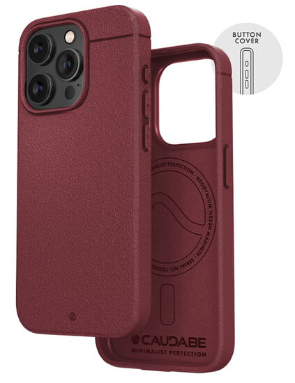 Caudabe Sheath iPhone 15 Pro Max hoesje rood