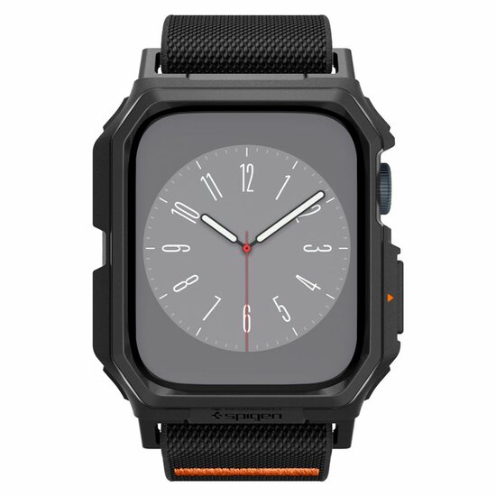 Spigen Lite Fit Pro Apple Watch 45 mm bandje zwart.