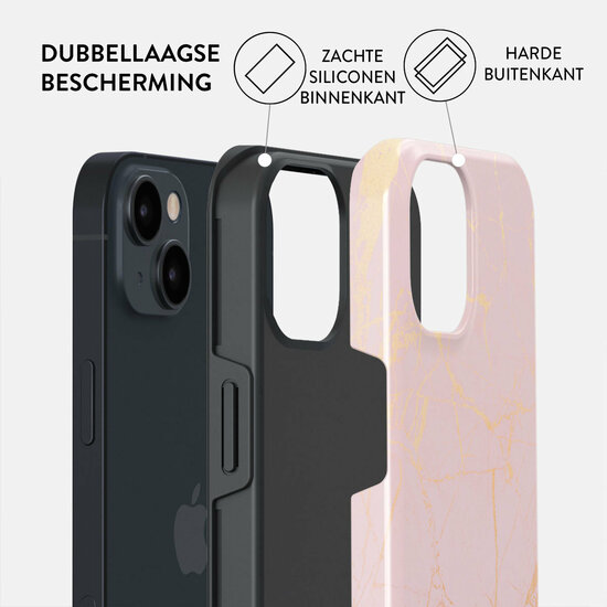 Burga Tough iPhone 13 hoesje Peach Gold