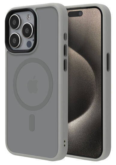 Musthavz Air Protect MagSafe iPhone 15 Pro hoesje titanium
