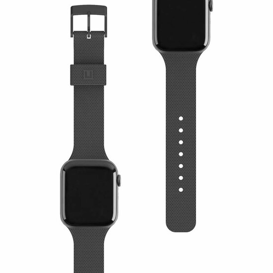 UAG Silicone Apple Watch 45 / 44 mm strap bandje Zwart