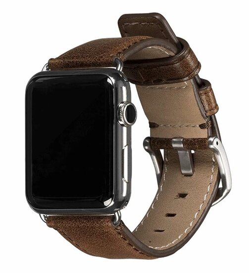 Sena leren Apple Watch 49 /  45 / 44 mm bandje Bruin