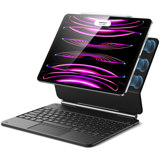 ESR Rebound Magnetic KeyBoard iPad Pro 12,9 inch toetsenbordhoesje Zwart