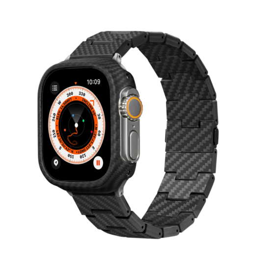 Het&nbsp;Pitaka Carbon Fiber Apple Watch bandje is 100% gemaakt van carbon.  Gemaakt van duurzame 1K carbon fiber en is gesch