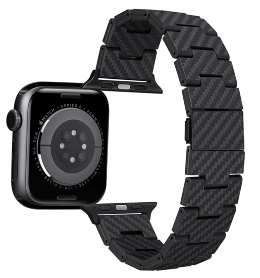 Het&nbsp;Pitaka Carbon Fiber Apple Watch bandje is 100% gemaakt van carbon.  Gemaakt van duurzame 1K carbon fiber en is gesch