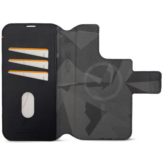 Decoded MagSafe Modu Wallet iPhone 14 Pro hoesje zwart