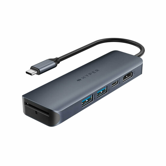 HyperDrive Next 6 in 1 USB-C hub Midnight 