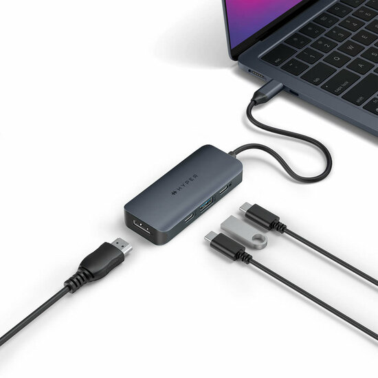 HyperDrive Next 4 in 1 USB-C hub Midnight 