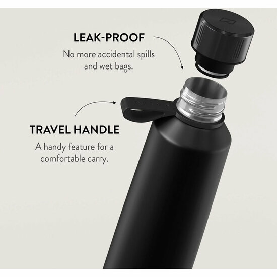 Burga Water Bottle waterfles zwart