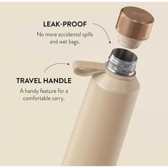 Burga Water Bottle waterfles tan