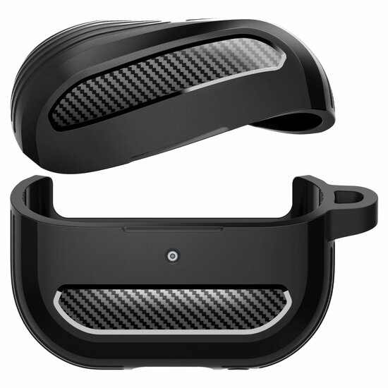 Spigen Rugged Armor Galaxy Buds 3 / Buds 3 Pro hoesje zwart