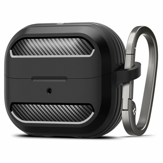 Spigen Rugged Armor Galaxy Buds 3 / Buds 3 Pro hoesje zwart