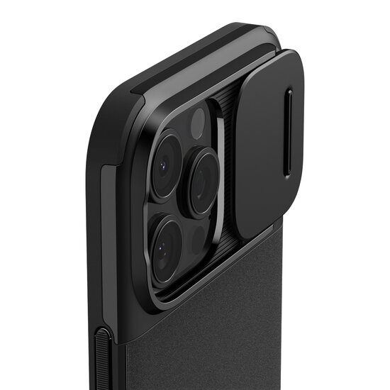 Spigen Optik Armor MagSafe iPhone 16 Pro hoesje zwart