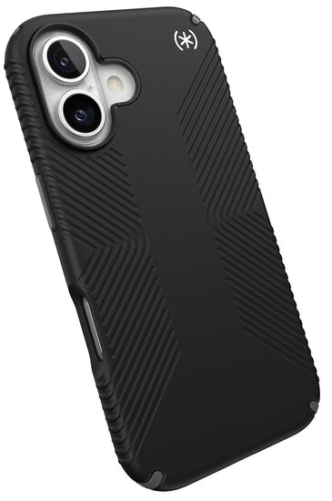 Speck Presidio 2 Grip iPhone 16 Plus hoesje zwart