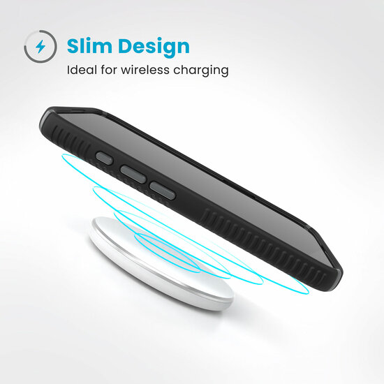 Speck Presidio 2 Grip iPhone 16 Pro hoesje zwart