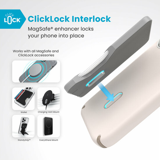 Speck Presidio 2 Pro Clicklock iPhone 16 Pro hoesje beige