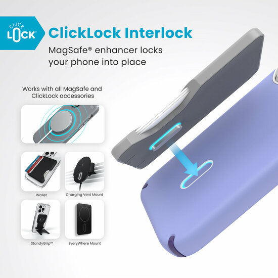 Speck Presidio 2 Pro Clicklock iPhone 16 Pro Max hoesje paars