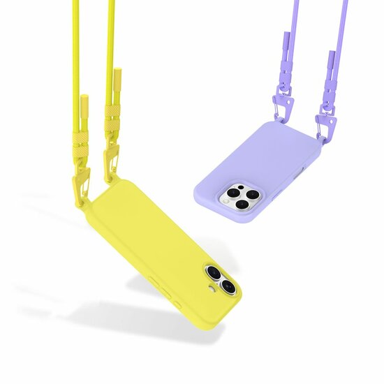 Tech Protection MagSafe iPhone 12 Pro hoesje met koord lavender