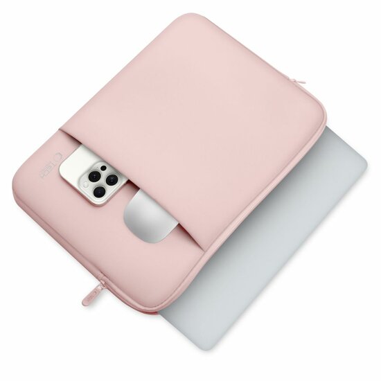 TechProtection Neoprene&nbsp;MacBook 13 inch sleeve roze