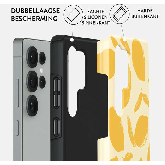 Burga Tough Galaxy S25 Ultra hoesje lemon tart