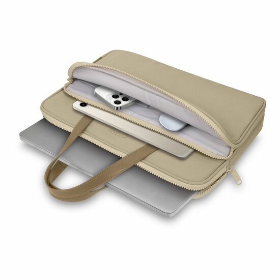 Tech-Protect Carrying MacBook 13 / 14 inch laptoptas beige
