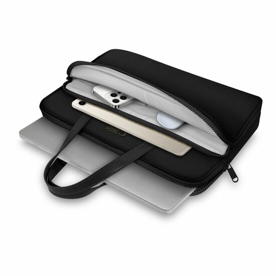 Tech-Protect Carrying MacBook 13 / 14 inch laptoptas zwart